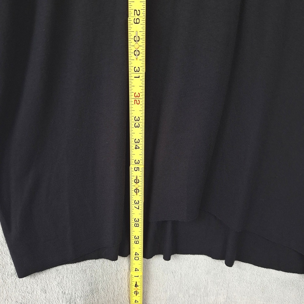 Peruvian Connection Dress M/L Black Thebes Lagenlook Minimalist Caftan Oversized - Picture 4 of 7
